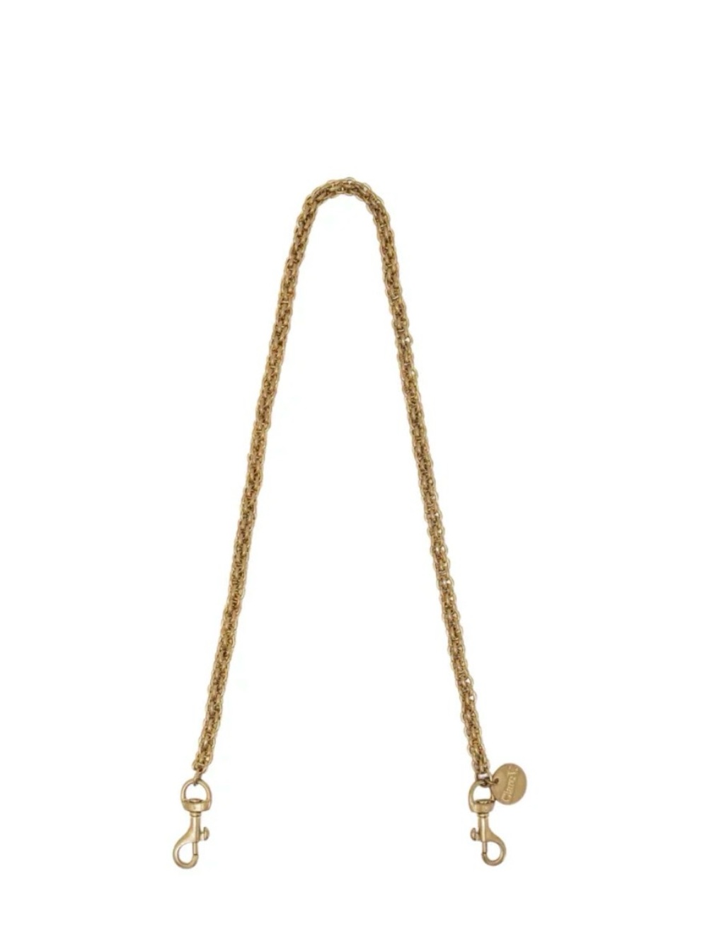 Clare V. Brass Circle Chain Shoulder Strap